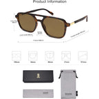 Sojos Retro Aviator Sunglasses For Women Men,Trendy Rectangle Womens Mens Shades Sun Glasses Sj2202
