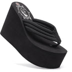 Womens Wedge Sandals Platform Sandals Women Chunky Wedge Flip Flops Sandals For Women