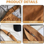 KlaOYer Canvas Messenger Bag Large Hobo Bag Crossbody Shoulder Bag Tote Bag with Pocket for Women and Men