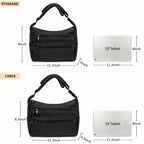 Volganik Rock Rfid Purses For Women Fabric Nylon Multi Pocket Crossbody Bag Ladies Travel Handbag