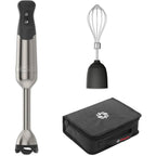 Vitamix 5-Speed Immersion Blender 3-Piece Bundle With Whisk Attachment And Storage Case, Professional-Grade Hand Blender With 625-Watt Motor And Stainless-Steel Blade, Stainless Steel/Black