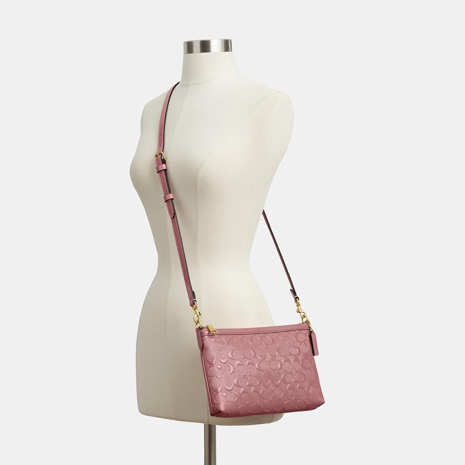 Coach Women's Legacy Zip Top Crossbody in Signature Leather
