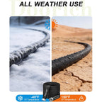 Garden Hose, Lightweight, Ultra Flexible, Durable, Kink-Free Water Hose - Made Of Tpu, Drinking Water Safe Material, Non-Shrinking, Easy To Store, All-Weather, Black (50 Ft)