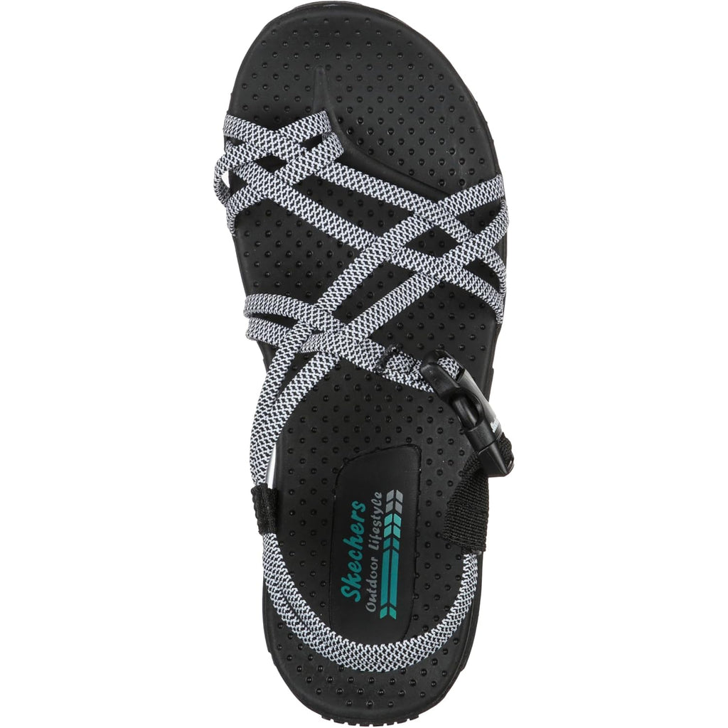 Skechers Women'S Reggae Irie Mon Multi-Strap Toe Thong Sandal