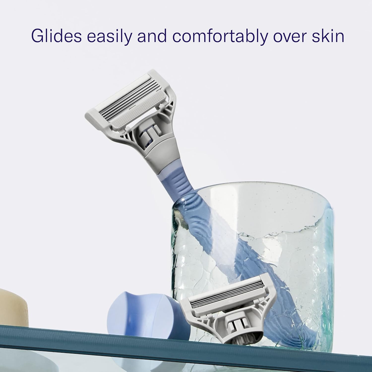 Flamingo Pubic Women's Pubic Razor Refill Cartridges, 8 Women's Razors for Shaving Bikini Line