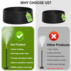 360° Adjustable Drip Irrigation System With 16 Nozzles | 50 Ft Automatic Watering System, Raised Bed Sprinkler Irrigation System, Garden Mister For Yard, Lawn, Plants, 5/16" Tubing