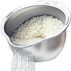 Rice Washer Strainer Bowl Stainless Steel Colander With Side Drainer | Ideal For Soaking, Washing, Cleaning, And Rinsing Rice, Fruits, Vegetables & Beans, Versatile Kitchen Tool