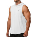 Roadbox Men'S Workout Sleeveless Hoodie, Quick Dry Athletic Hooded Tank Tops, Lightweight Gym Running Muscle Cut Off T Shirts