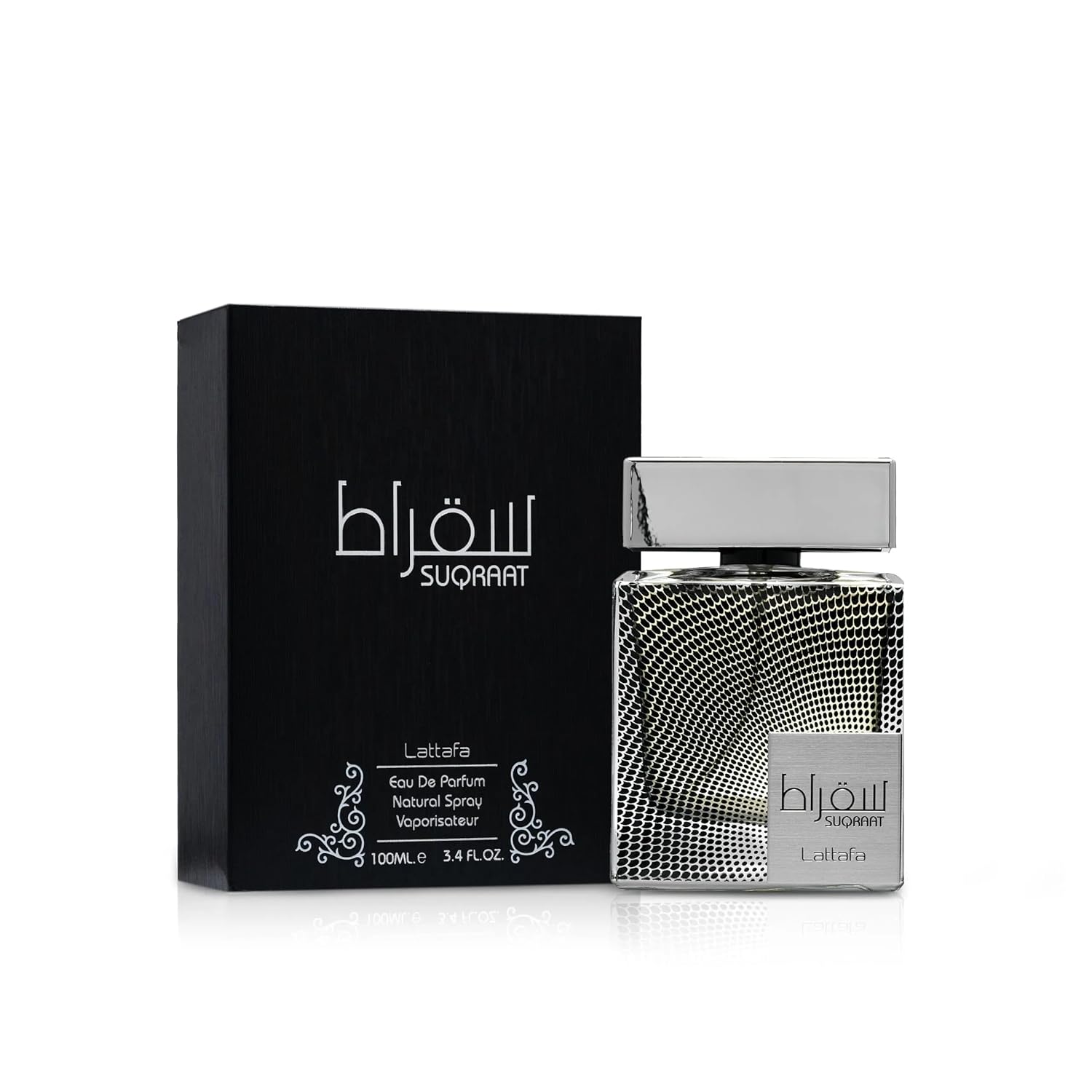 Lattafa Perfumes Suqraat for Men Eau de Parfum Spray, 3.4 Ounce