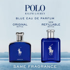 RALPH LAUREN FRAGRANCES - Polo Blue - Eau de Parfum - Men's Cologne - Aquatic & Fresh - With Citrus, Bergamot, and Vetiver - Medium Intensity