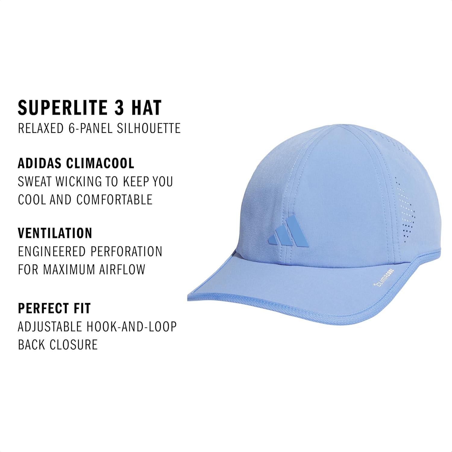 adidas Women's Superlite Hat – Lightweight Athletic Running Cap for Workouts