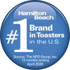 Hamilton Beach 2 Slice Toaster with Extra-Wide Slots, Bagel Setting, Toast Boost, Slide-Out Crumb Tray, Auto-Shutoff & Cancel Button, Defrost Function, Stainless Steel (22794)