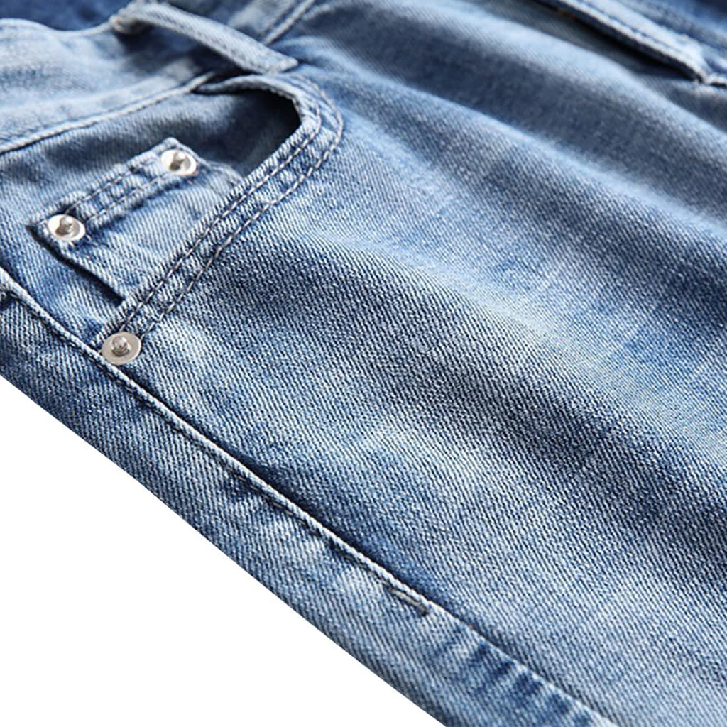 Longbida Men'S Jean Shorts Summer Casual Stretch Denim Jorts | Relaxed Fit