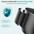 Olixis 10-In-1 Electric Pressure Cooker, 3 Quart Multi Cooker For Rice, Stew And Steam, Small Programmable Stainless Steel Pot With Slow Cook Function And Ceramic Inner Pot