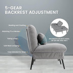 Comhoma Futon Sofa Bed, 72″ Convertible Sleeper Sofa, Upholstered Loveseat
