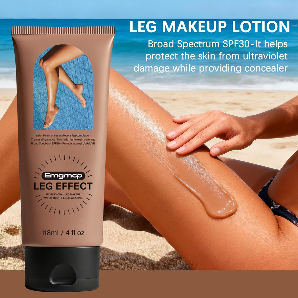 Leg Makeup Waterproof With Spf 30, Medium Coverage No Transfer Body Concealer, Tattoo & Scar Cover Up, Long Lasting Leg & Body Foundation, Flawless Looking Legs For All Skin Tones (#02)