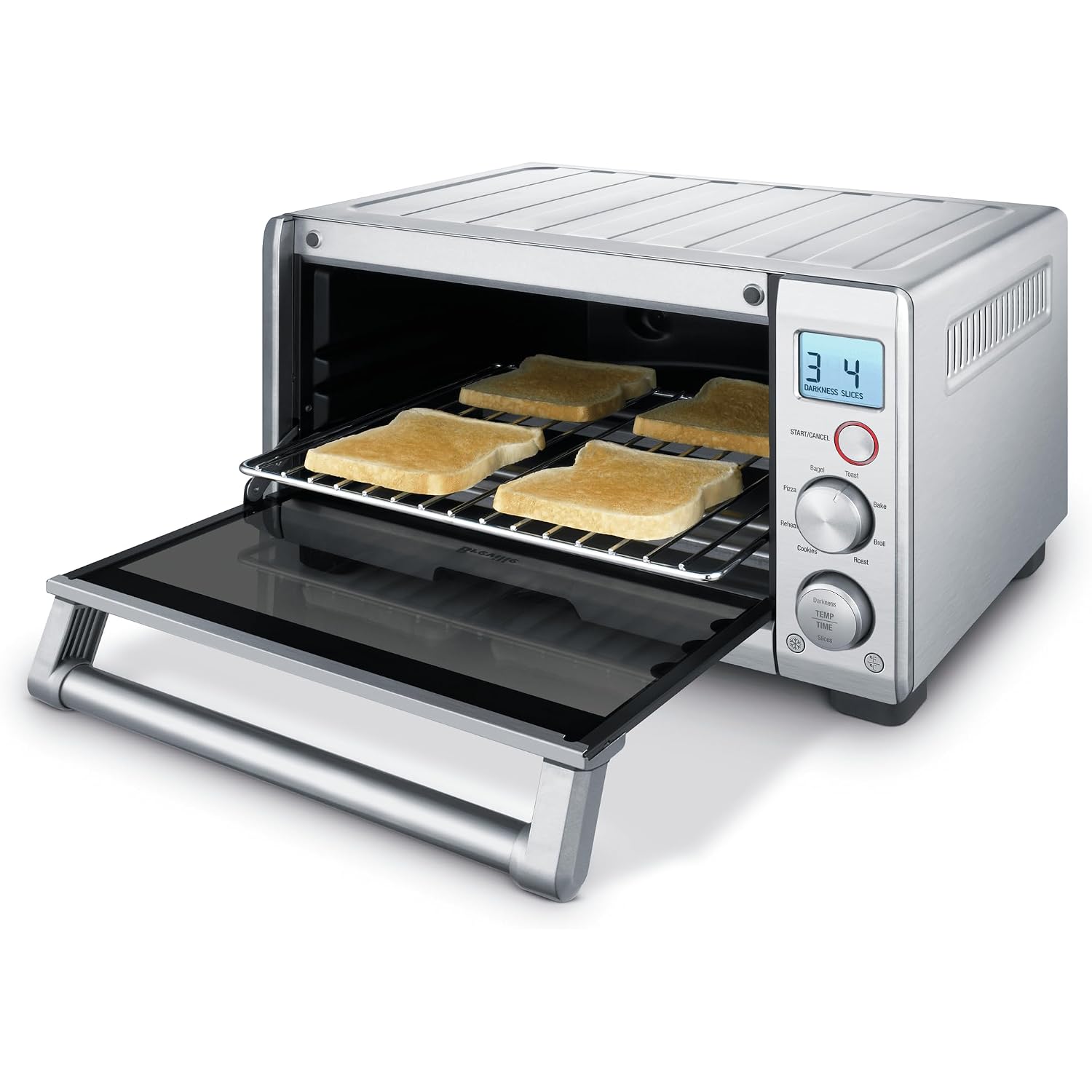 Breville Bov650Xl Compact Smart Oven And Countertop Toaster, Small, Brushed Stainless Steel