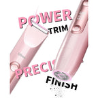 Ufree Bikini Trimmer Women Electric Razors Dual Head, Pubic Body Hair Trimmer Electric Shaver for Face, Legs, Arm, Rechargeable Lady Shaver Waterproof, Summer Grooming Kit