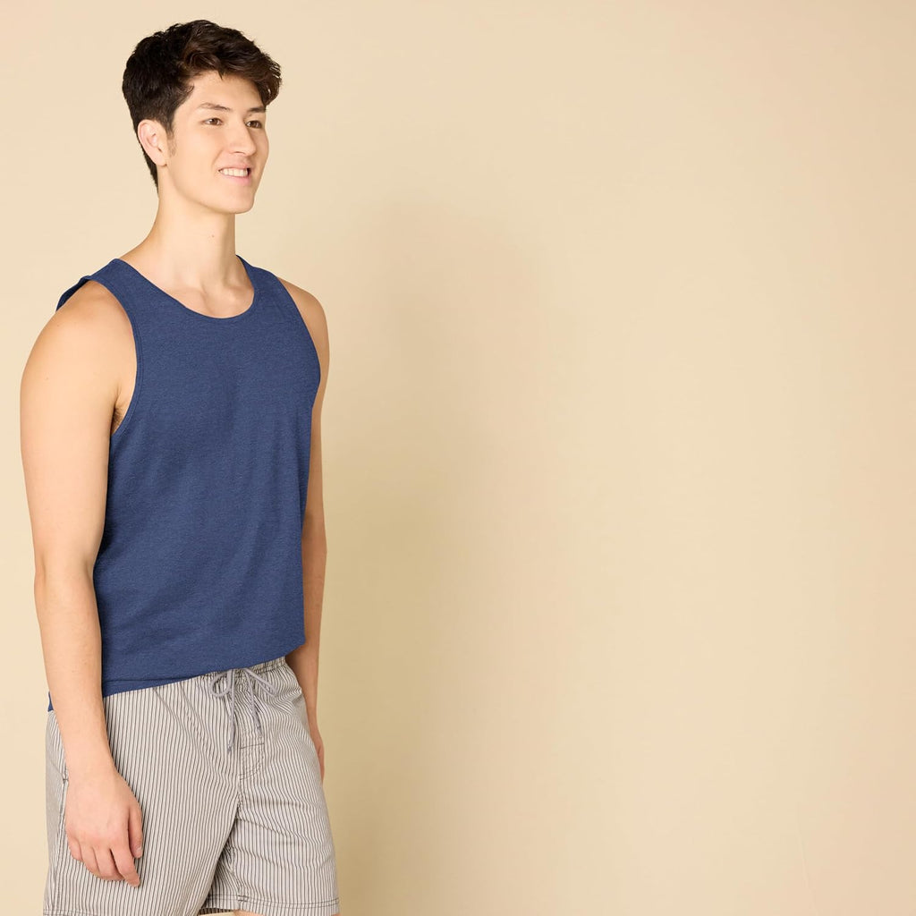 Amazon Essentials Men'S Regular-Fit Sleeveless Tank Tops