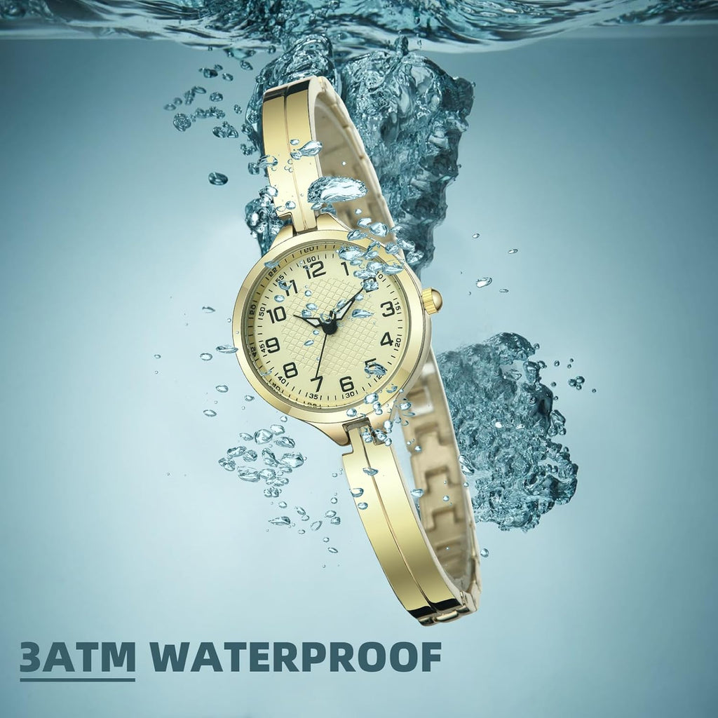 TWOPTION Women's Wrist Quartz Watches Bracelet Watch,Reloj para Mujer Small Dainty Watch for Women Christmas Gifts