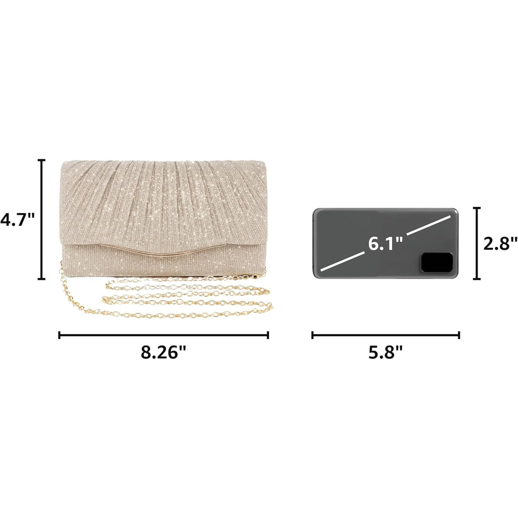 Clutch Purses For Women Formal Dressy Evening Bag Handbags Crossbody Bag For Wedding Cocktail Prom Party Elegance Charm