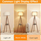 Outon Beige Large Drum Lamp Shades For Floor Lamps, 16" Top X16" Bottom X 9" High, Easy To Assemble, Replacement Linen Lampshades For Table Lamps & Bedside Lamps (1.65" Spider)