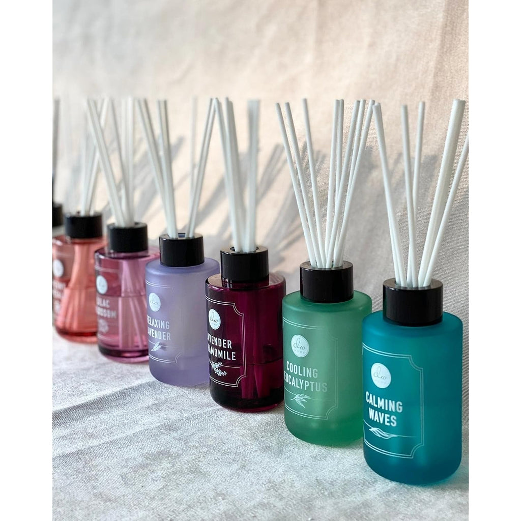 Dw Home Reed Diffuser Set Calming Waves Scent For Bathroom Accessories Shelf Decor & Air Fresheners, 3.3 Oz Essential Oils, House Bedroom Office Decor & Gift