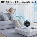 Frontsun Portable Desk Fan,Quiet Fan For Bedroom,Portable Fan Withturbo Airflow,Fans With 100 Speeds Digital Display, 360° Tilt,Rechargeable Battery Powered Fan,Small Fan For Home