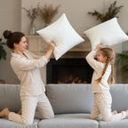 Phantoscope Pillow Inserts, Hypoallergenic 100% Virgin Fiber Square Form Microfiber Throw Pillow Inserts, Couch Bed Pillows 45x45 cm, 18x18 Inch (Pack of 4)