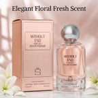 Without End For Women Inspired By Eternity, Fresh Floral Perfume, 3.4 Oz | Notes Of Freesia, Lily, Rose, Jasmine, Sandalwood, Musk. Clean Floral Scent For Everyday Wear. Long Lasting Edp. 100Ml