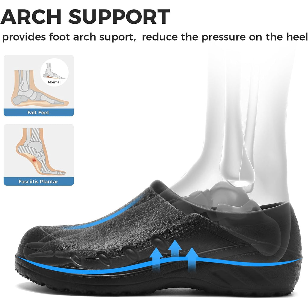 Chef Shoes Men Women Non Slip Work Shoes Water Proof Closed Toe Clogs For Nurse Kitchen Restaurant Food Service