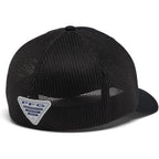 Columbia Unisex Adult PFG Logo Mesh Ball Cap Black/Black/Mexico Fish Flag