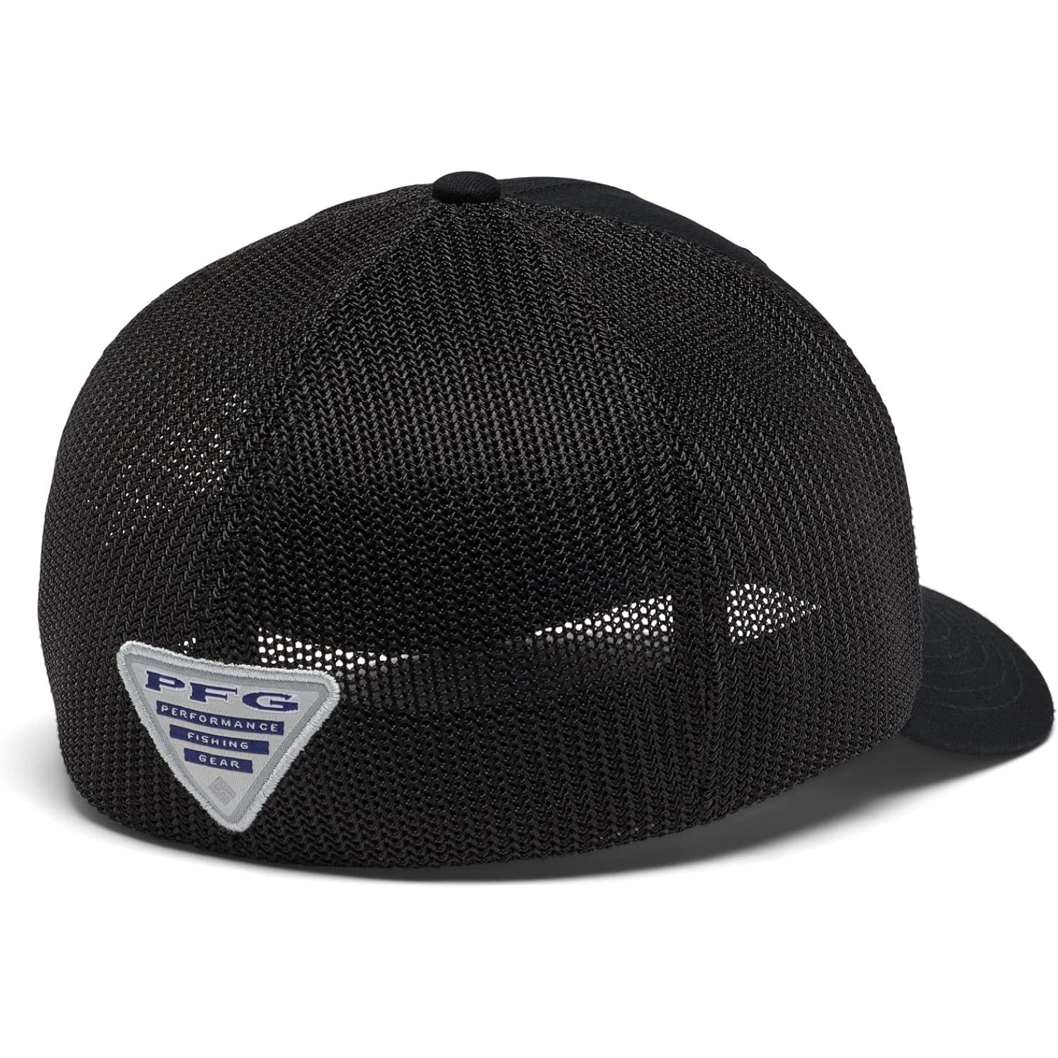 Columbia Unisex Adult PFG Logo Mesh Ball Cap Black/Black/Mexico Fish Flag