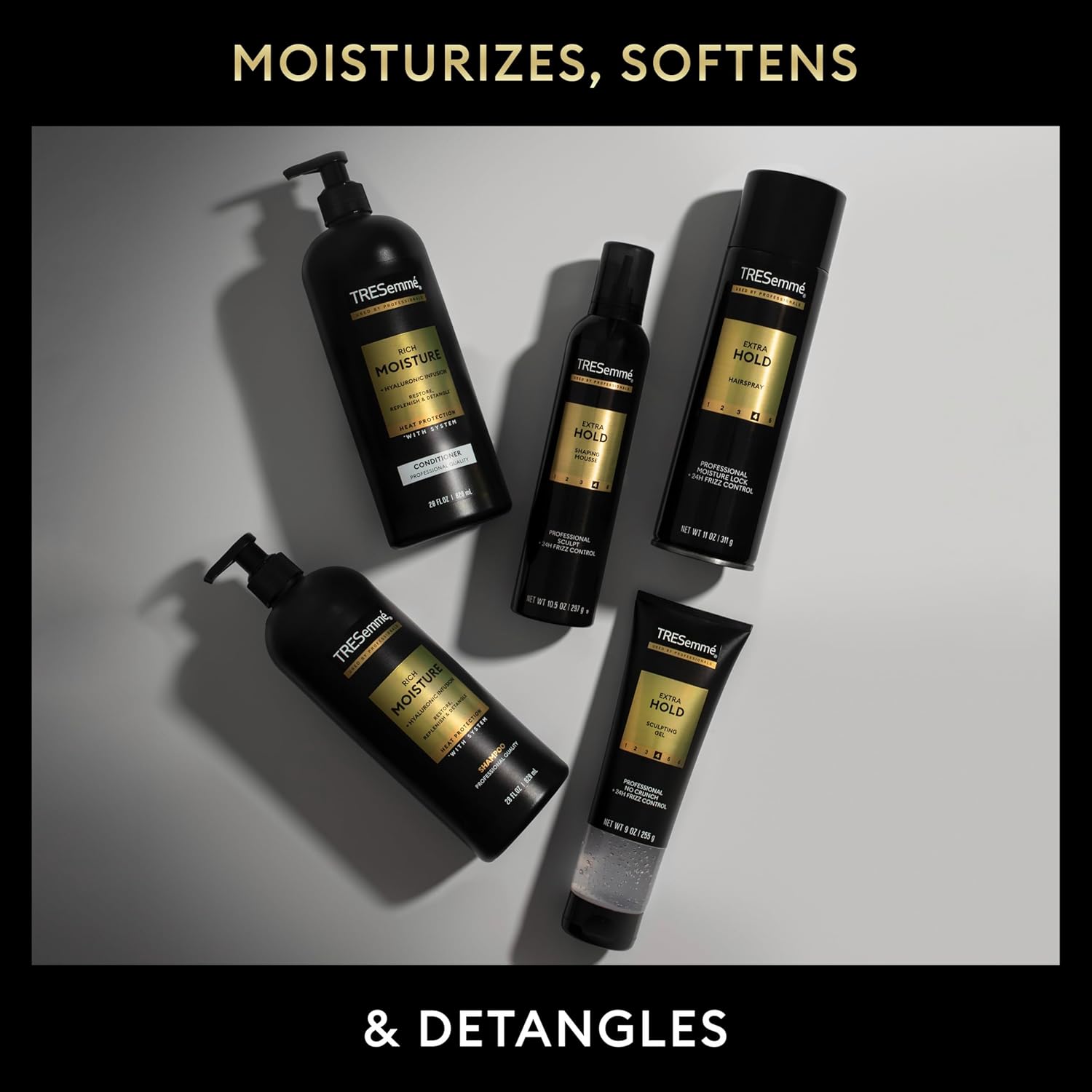 TRESemmé Rich Moisture Hydrating Shampoo with Pump for Dry Hair Formulated With Pro Style Technology 39 Fl Oz