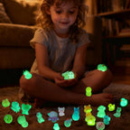 Mini Glow In The Dark Animal Resin Models, Resin Animals Mystery Bags, Individually Wrapped Blind Bags Tiny Animal Figurines, Collectible Mini Animals For Fairy Garden, Diy Crafts (50, Animals)