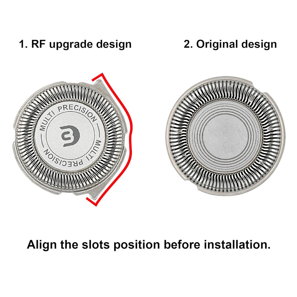 SH30 Replacement Heads for Philips Norelco Shaver Series 3000, 2000, 1000 and S1560, SH30 Blades for Philips Norelco 3900, 3600, 2400, 6 Pieces of Pack