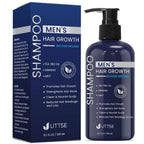 Uttse Biotin Hair Growth Shampoo For Men: Natural Thickening Shampoo With Tea Tree Oil Ginseng Mint For Hair Loss And Thinning Hair - 10.1 Fl.Oz, Dark Blue