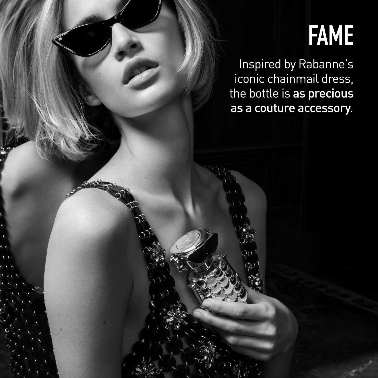 Rabanne Fame Parfum for Women - Intense Chypre Woody Perfume with Jasmine, Incense & Musk - Long Lasting Refillable French Fragrance Spray from Grasse
