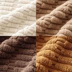 Miulee Pack Of 4 Neutral Corduroy Decorative Throw Pillow Covers 18X18 Inch For Sofa Living Room Couch Bed Rustic Farmhouse Boho Soft Striped Pillow Covers Home Decor Brown