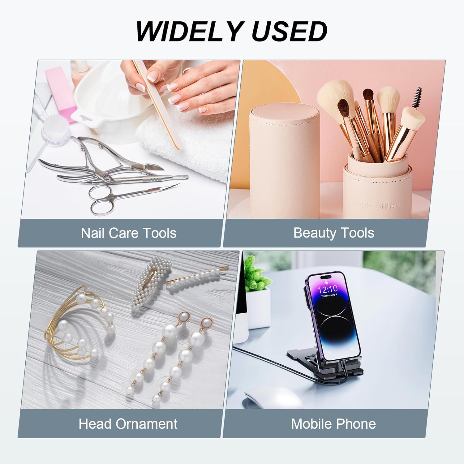 Nail Tool Sterilizer Box Portable with Blue Light,USB Sterilizer Cleaning Box for Nail Salon, Tweezers, Jewelry, Phone, Manicure Tools