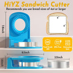 Sandwich Cutter And Sealer - Stainless Steel Decruster Sandwich Maker - Peanut Butter And Jelly Crustless Sandwich Bread Pancake Maker Cookie Cutter For Kids Children Boys Girls