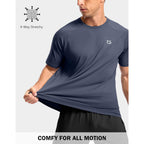 G Gradual Men'S Athletic Workout T-Shirts Moisture Wicking Cooling Running Shirts Short Sleeve Performance Tee For Gym Tennis