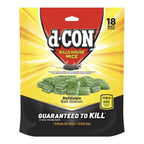 D-Con Refillable Corner Fit Mouse Bait Station, 1 Trap + 18 Bait Refills