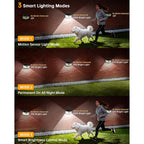 Aootek Solar Motion Sensor Lights Outdoor 120 Leds, Black, 6 Pack | Lights Reflector, 270° Wide Angle, Ip65 Waterproof, Step Lights For Front Door, Yard, Garage, Deck