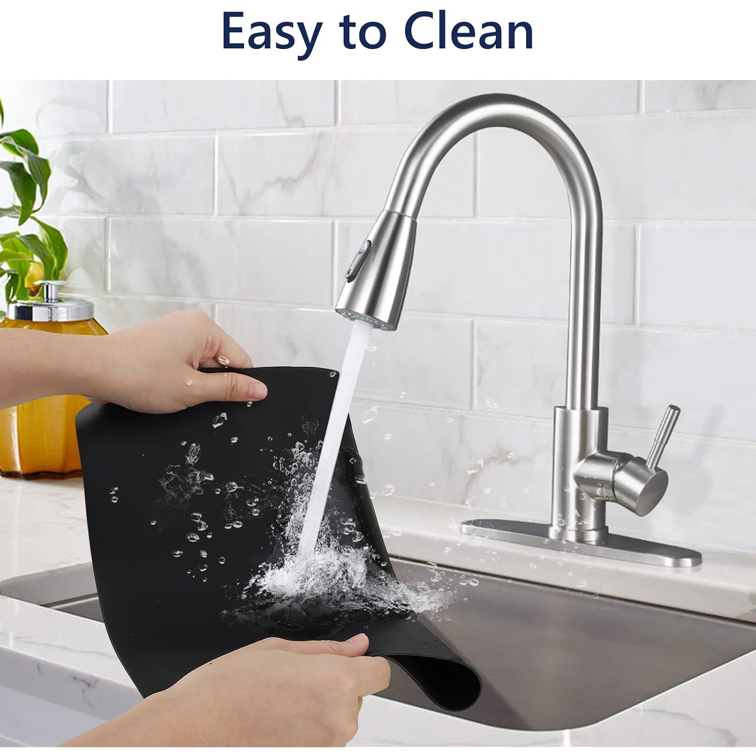 Gartful 2 Pack Silicone Crafting Mats, 15.7" X 11.8" Silicone Mat For Crafts, Large Heat Resistant Sheet For Jewelry Casting, Epoxy Resin, Painting, Counter Table Protector, Placemat, Nonstick, Black