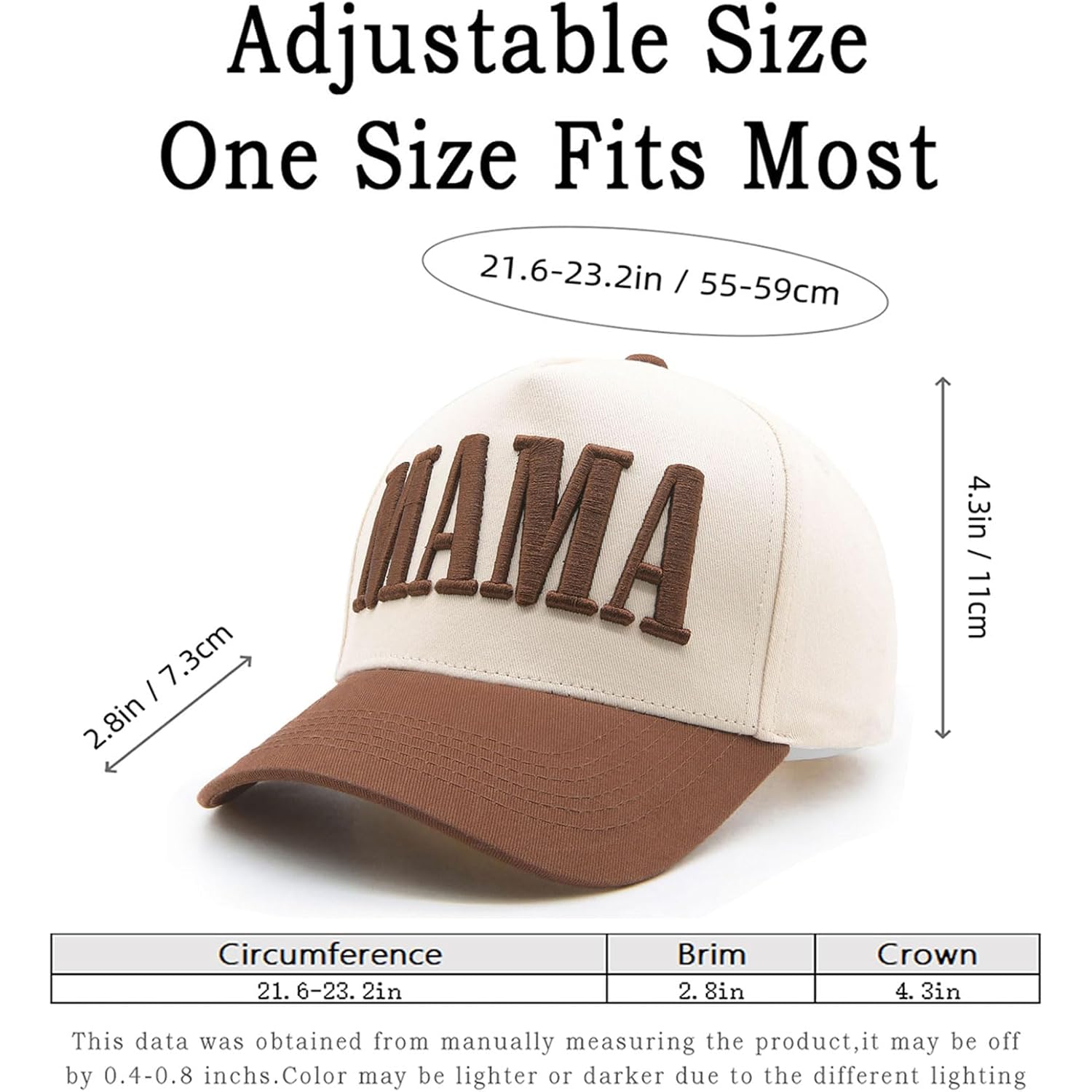 Womens Mama Trucker Hat, Vintage Snapback Mom Baseball Cap, Trendy New Mom Gifts Mothers Day Outfits for Mommin Mama-brown/Beige