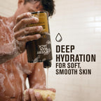 Every Man Jack Amber+Sandalwood Hydrating Mens Body Wash For All Skin Types-Cleanse, Nourish, And Hydrate Skin With Naturally Derived Ingredients-Paraben Free, Phthalate Free, Dye Free-24Oz(Pack Of 2)