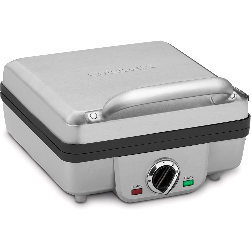 Cuisinart Belgian Waffle Maker With Pancake, Nonstick Plates, 6 Browning Levels, Ready Indicator Lights, Temperature Control, Deep Waffle Pockets, Brushed Stainless, Waf-300Nas