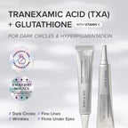 Mary&May Tranexamic Acid + Glutathione Eye Cream (30G) - Korean Skincare For Dark Circles & Uneven Tone - Fragrance-Free Under Eye Cream For Dark Spots & Hyperpigmentation 1.06Oz.