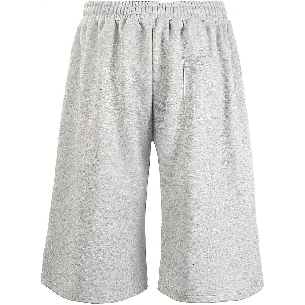 Verdusa Men'S Wide Leg Baggy Athletic Sweat Shorts Workout Basketball Bermuda Shorts With Pockets